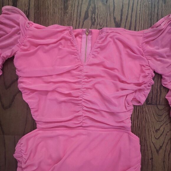 Blanc Hot Pink Dress Size L NWT - Picture 2 of 7